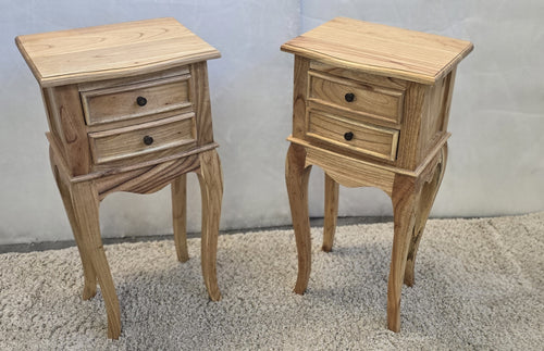 Bedside/Lamp Table - Mindi Wood - Natural Finish