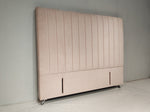 Helvia Queen Headboard - Pink Velvet