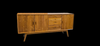 Retro Teak Buffet/Console Table - Stained