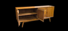 Retro Teak Buffet/Console Table - Stained