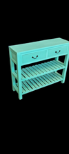 Rectangle Hall Table - Turquoise - Mindi Wood