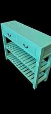 Rectangle Hall Table - Turquoise - Mindi Wood