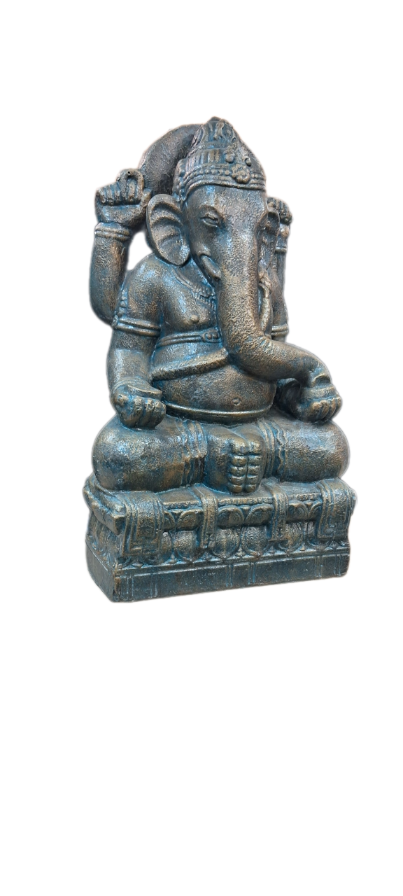 Ganesh Statue - Antique Gold