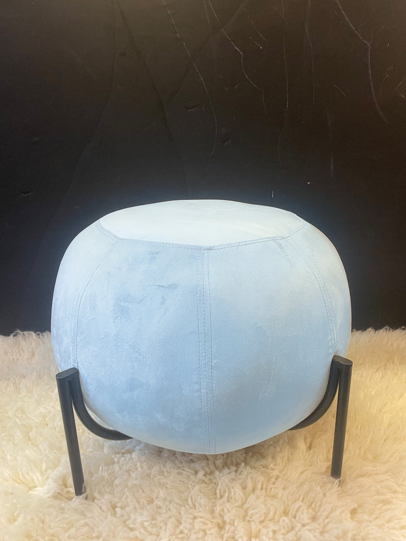 ROUND OTTOMAN (Sky Blue)