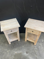 Bedside Table (Set) - Plantation Mindi Wood