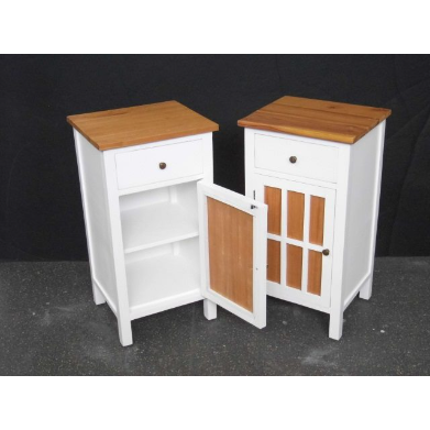 Bedside Table (Set) - Plantation Mahogony